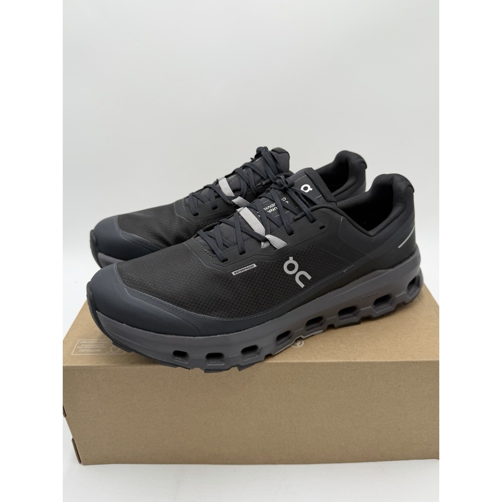 On Men's Cloudvista 2 Waterproof Size 12 Black | Eclipse 3ME30140106 New - Picture 2 of 10